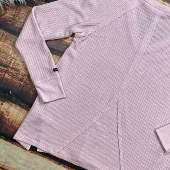 NWT Calvin Klein Pink Waffle Knit Thermal Top - Picture 5 of 16